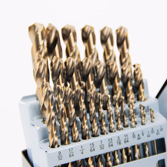 Broca helicoidal HSS completamente rectificada con acabado brillante